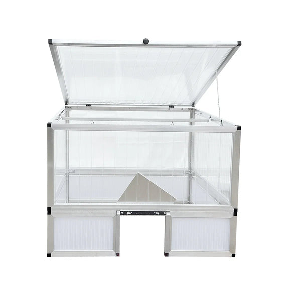 ALLTOP komplett Frühbeet 103 x 103 mit Unterbau in opal