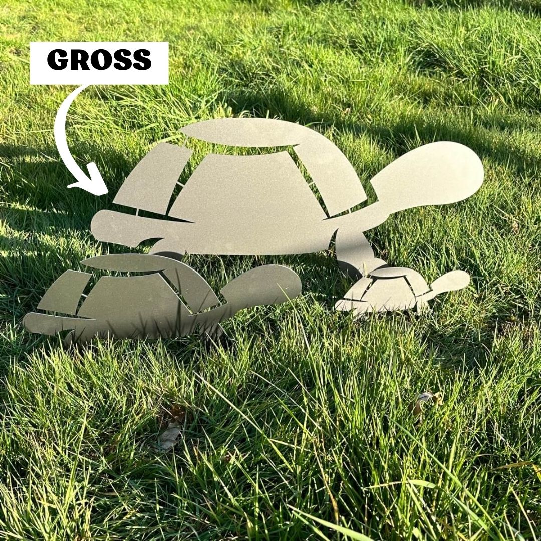 Gartenstecker Schildkröte groß