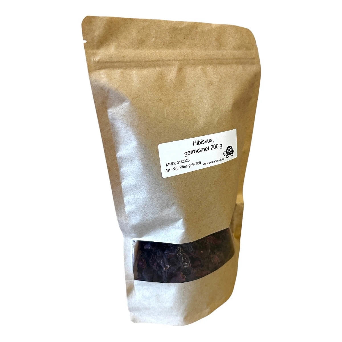 Getrocknete Blüten und Blätter des Hibiskus