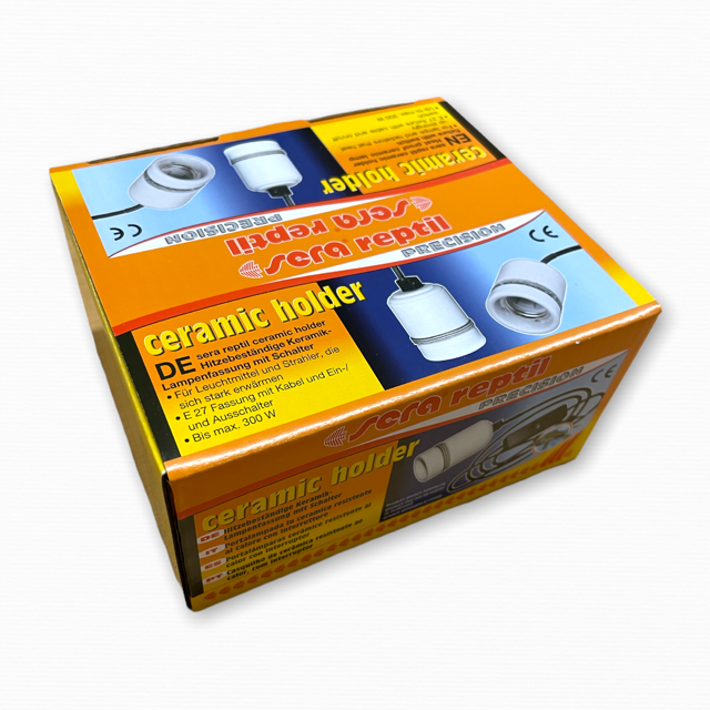 Hitzebeständige Lampenfassung mit Schalter