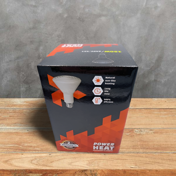 POWER HEAT 150 Watt Keramikheizstrahler, Dunkelstrahler, Infrarotstrahler