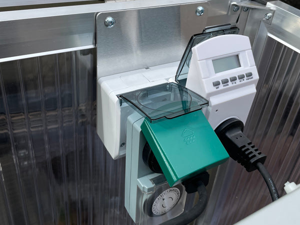 Steckdosen für Frühbeete