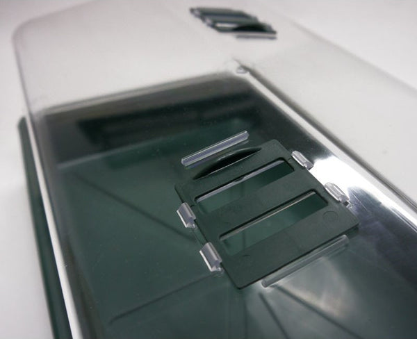 Zimmergewächshaus für die Keimung von Samen, mit Belüftungsklappen im Deckel, 55 x 31 x 23 cm - groß