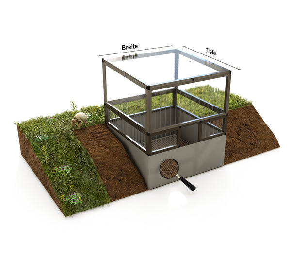 Frühbeet animalia ALLTOP komplett, Unterbau ALLTOP, Schutz vor Fressfeinden