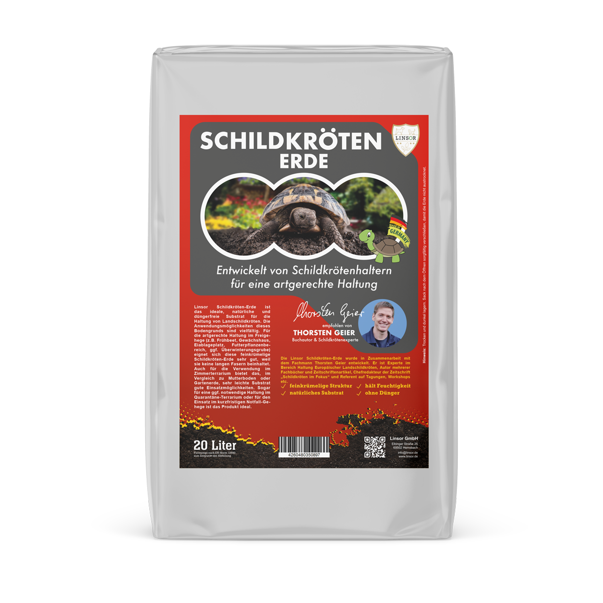 20 Liter Schildkrötenerde