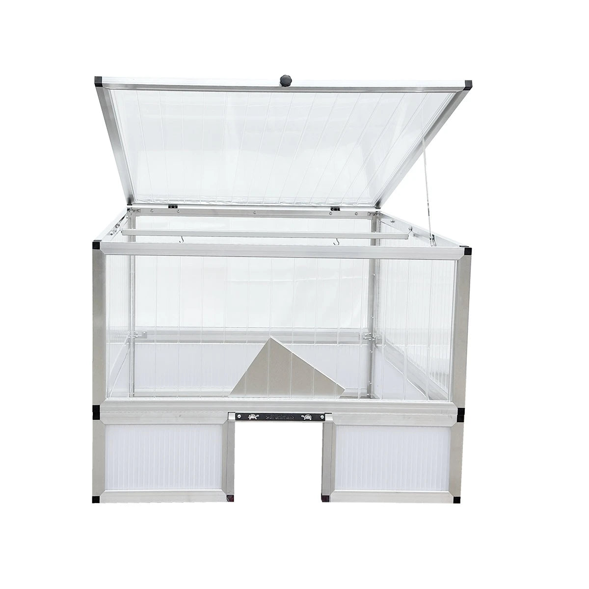 ALLTOP Frühbeet-Set mit Unterbau in opal - 103x103 cm