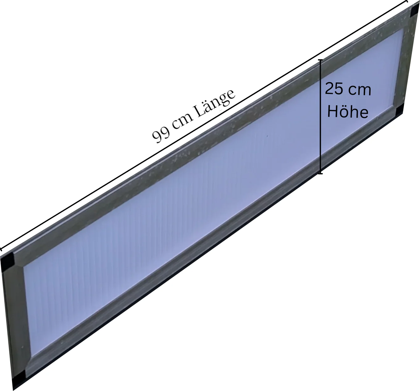 Unterbau/Freilauf-Element (25 cm Höhe) in opal/weißlich