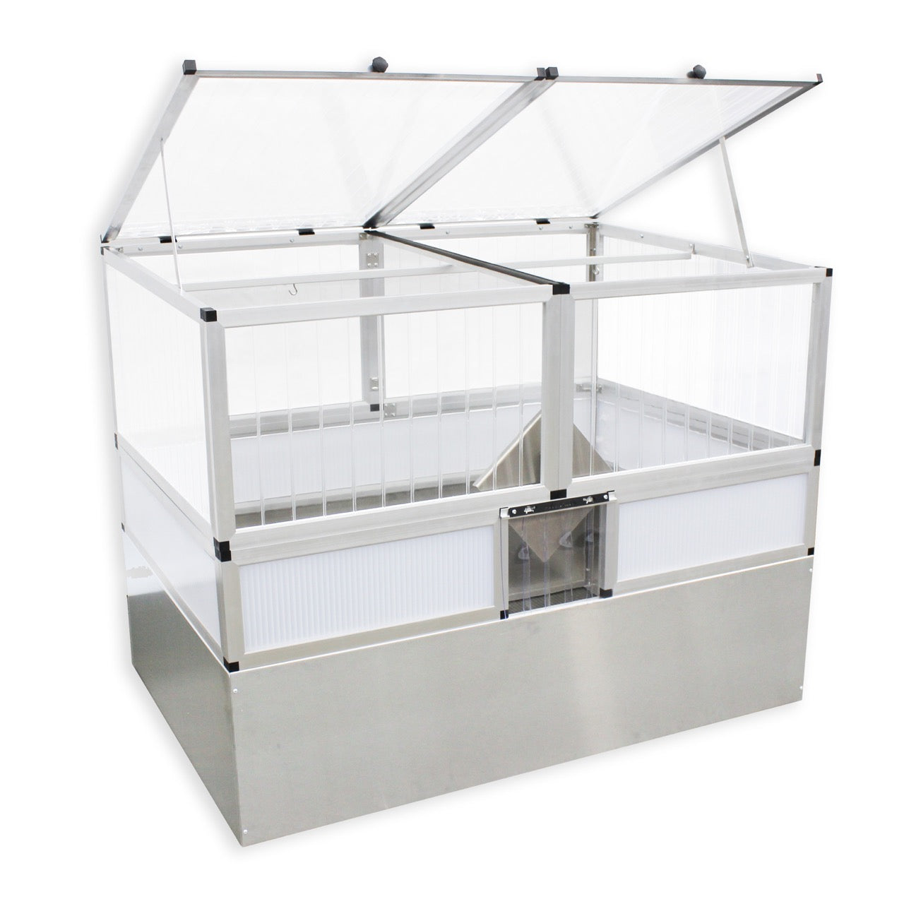 Frühbeet-Set XL für Schildkröten, 150x103 cm, mit zwei Deckeln und Schutz vor Fressfeinden