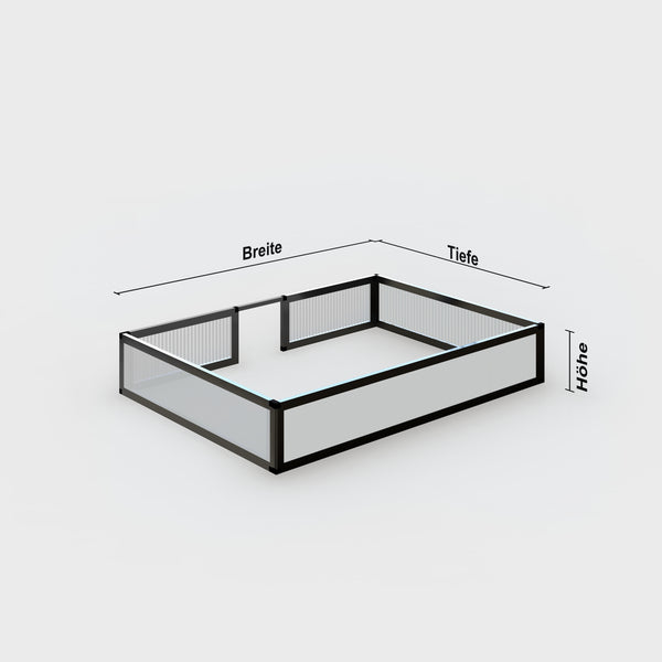 Frühbeet-Unterbau Tür hinten