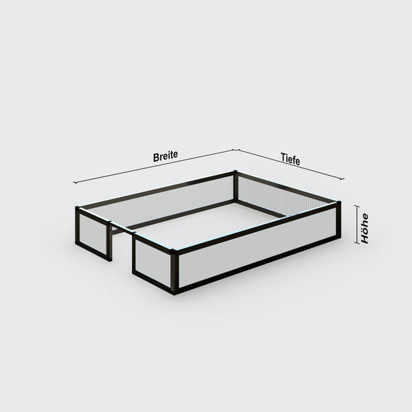 Frühbeet-Unterbau Tür links