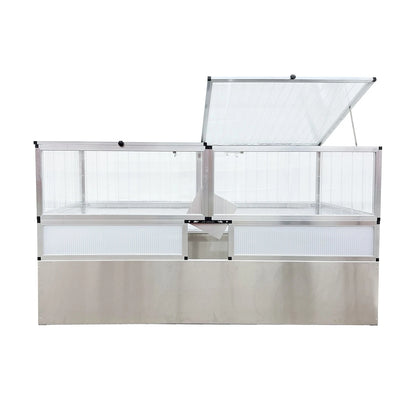 Frühbeet-paket XXL groß - 206 x 103 cm mit Schutz vor Fressfeinden