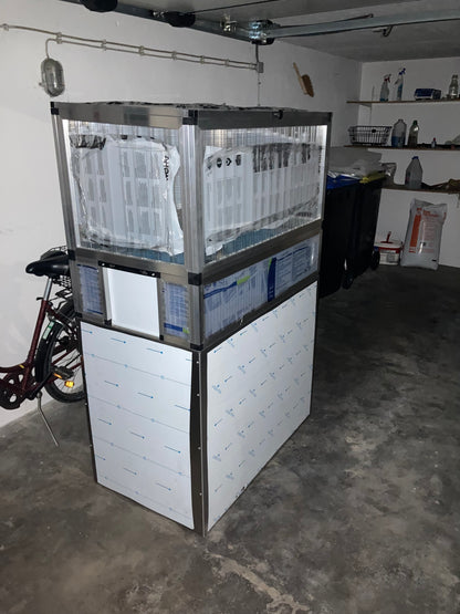 Frühbeet animalia (103 x 60 cm), ALLTOP komplett, Unterbau opal, Schutz vor Fressfeinden 80 cm