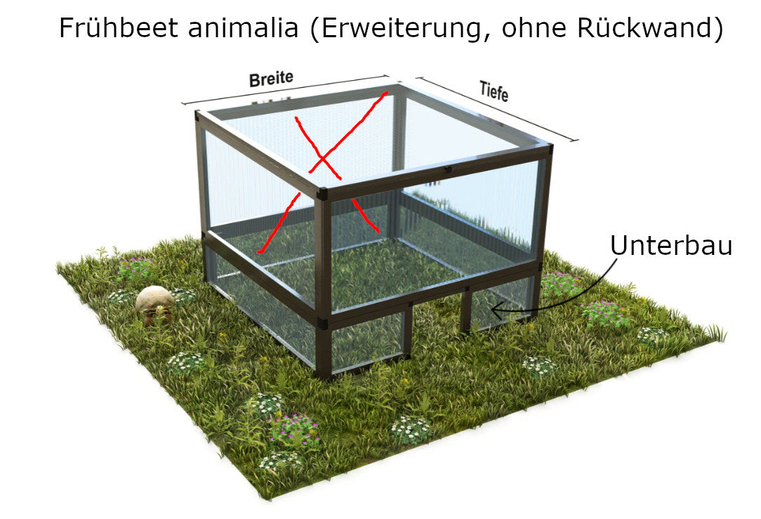 Schildkröten-Frühbeet animalia Erweiterung/Vergrößerung