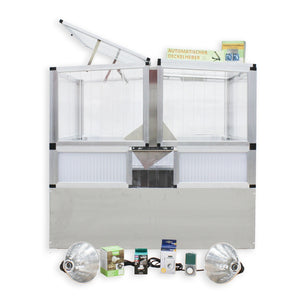 Frühbeet-casa-Set mit Aluminiumrahmen, mit Schutz vor Fressfeinden 40 cm - Alltop komplett