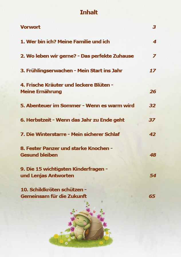 Schildkrötenbuch für Kinder
