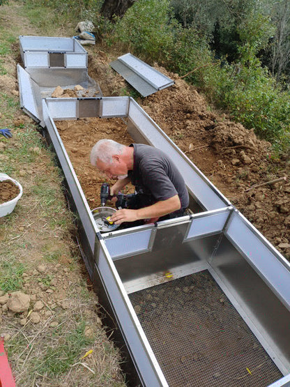 Installation des Geheges