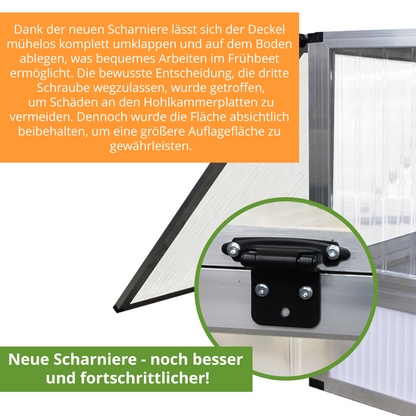 Scharniere für Soli Animalis Frühbeet Animalia