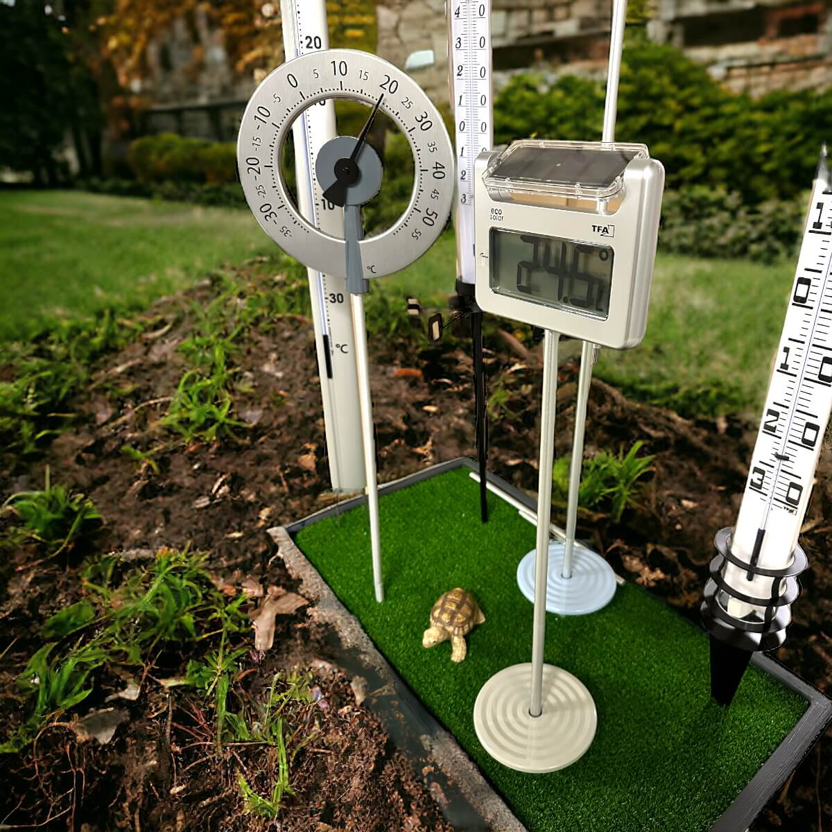 Verschiedene Gartenthermometer