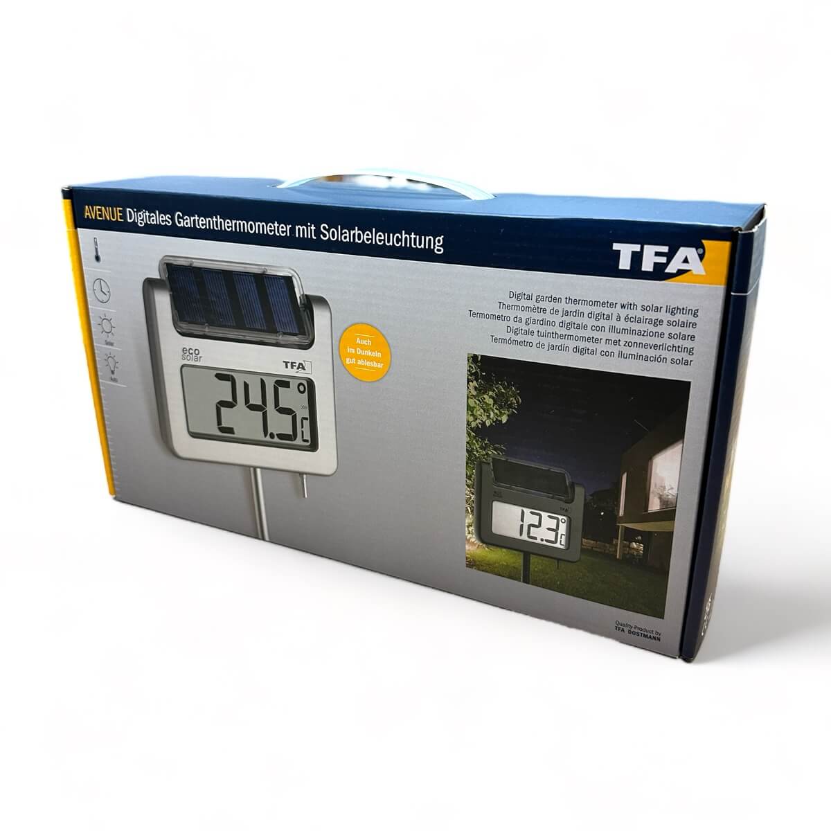 Solar-Gartenthermometer