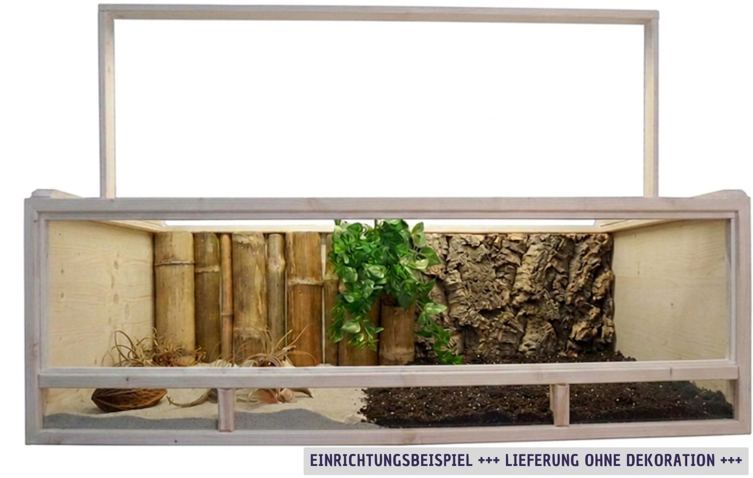 Terrarium aus Holz für Landschildkröten