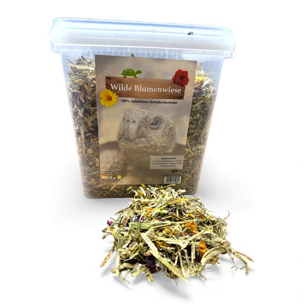 Wilde Blumenwiese 600g - Wiesenkräuter Schildkröten-Futtermischung