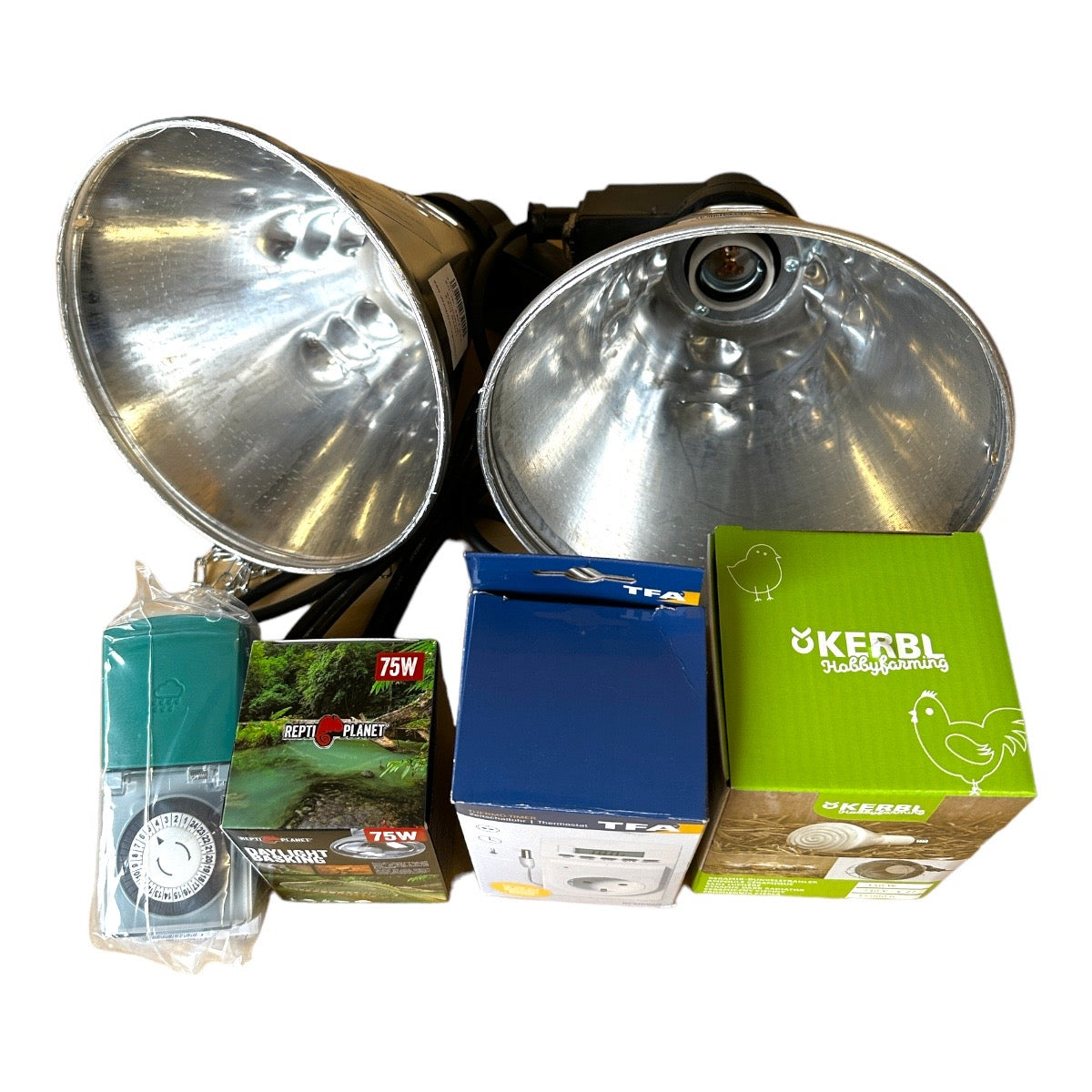 6-teiligen Lampen-Komplettset für Frühbeete
