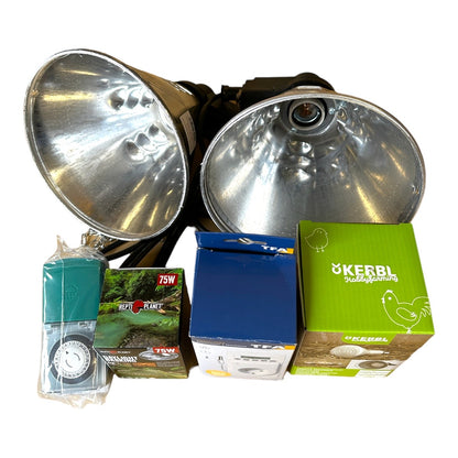 6-teiligen Lampen-Komplettset für Frühbeete
