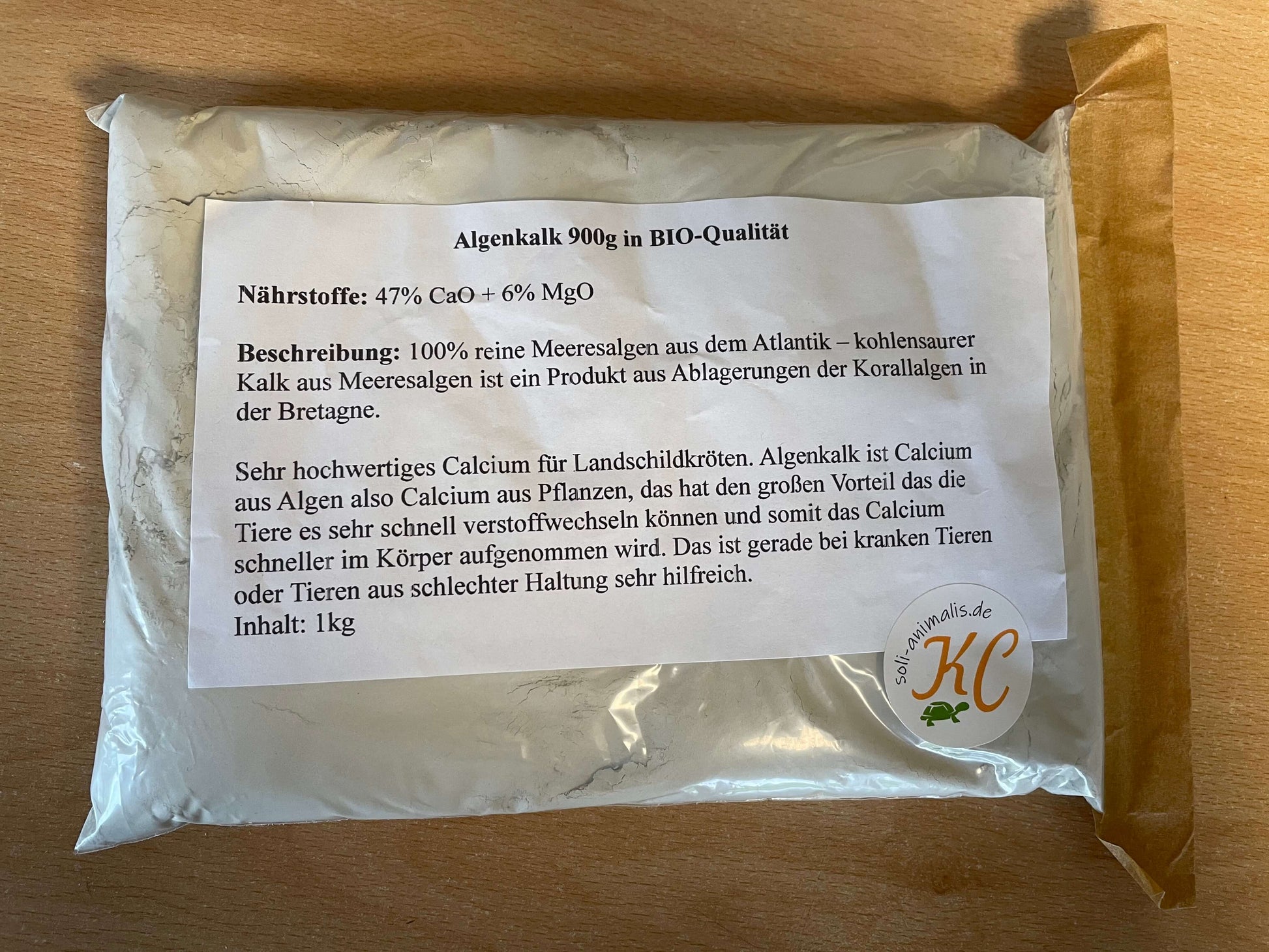 Algenkalk in BIO-Qualität für Schildkröten
