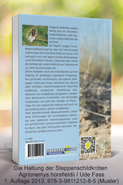 Die Haltung der Steppenschildkröten Agrionemys horsfieldii - Rückseite