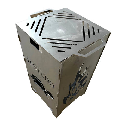 Feuerkorb Schildkröte mit Grillplatte