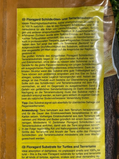 Floragard Schildkröten- und Terrariensubstrat