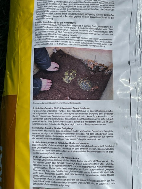Floragard Schildkrötensubstrat für Terrarium und Freigehege