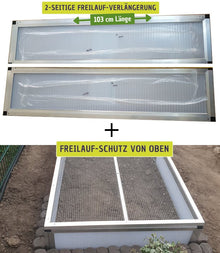 Freilauf-Verlängerung mit Schutz von oben