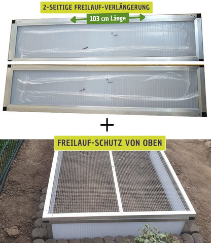 Freilauf-Verlängerung mit Schutz von oben