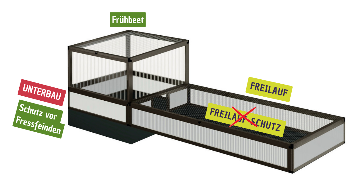Freilauf für Nachzucht