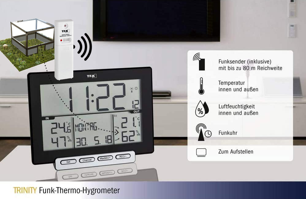 Hygrometer für Schildkröten Frühbeete