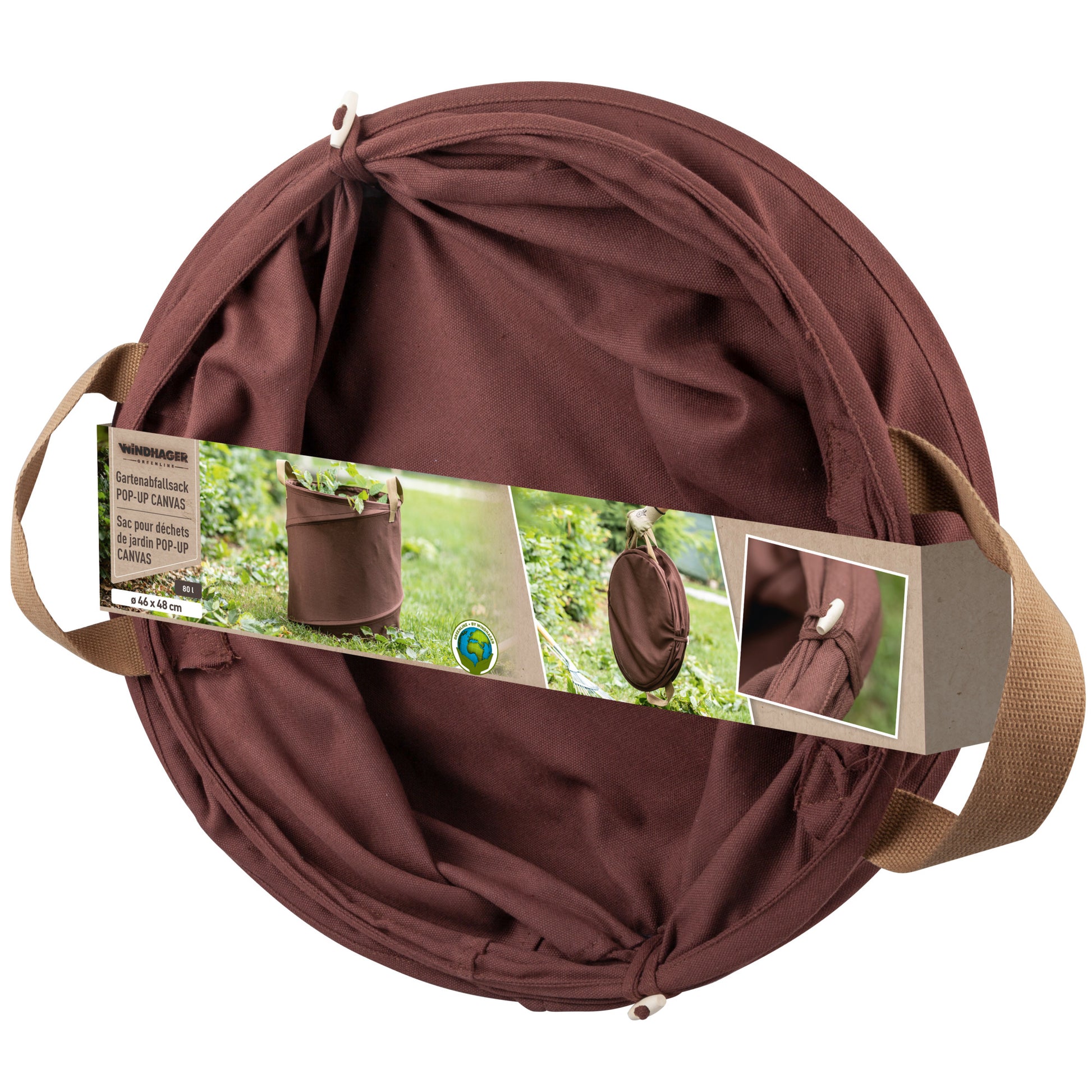 Gartenabfallsack, Sack zum Sammeln von Wildkräutern - zusammengelegt