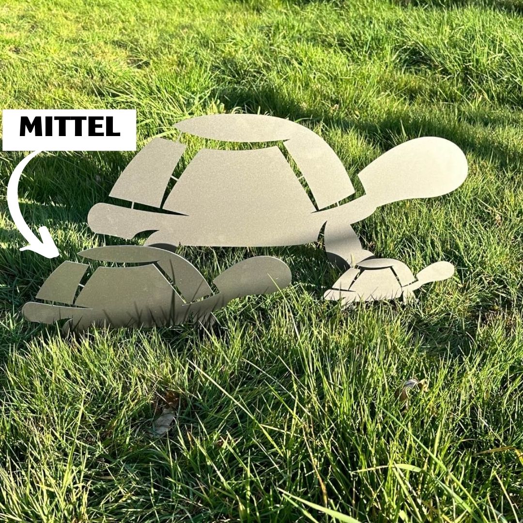 Gartenstecker Schildkröte mittel
