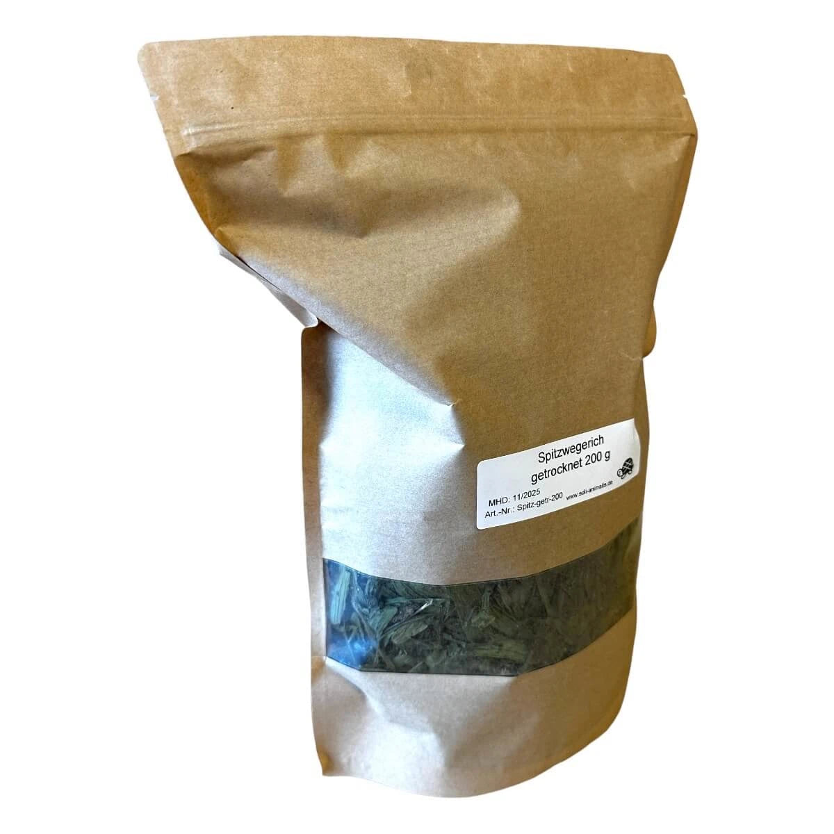 Getrocknete Blüten und Blätter des Spitzwegerich