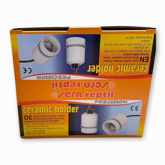 Keramik-Lampenfassung mit Schalter