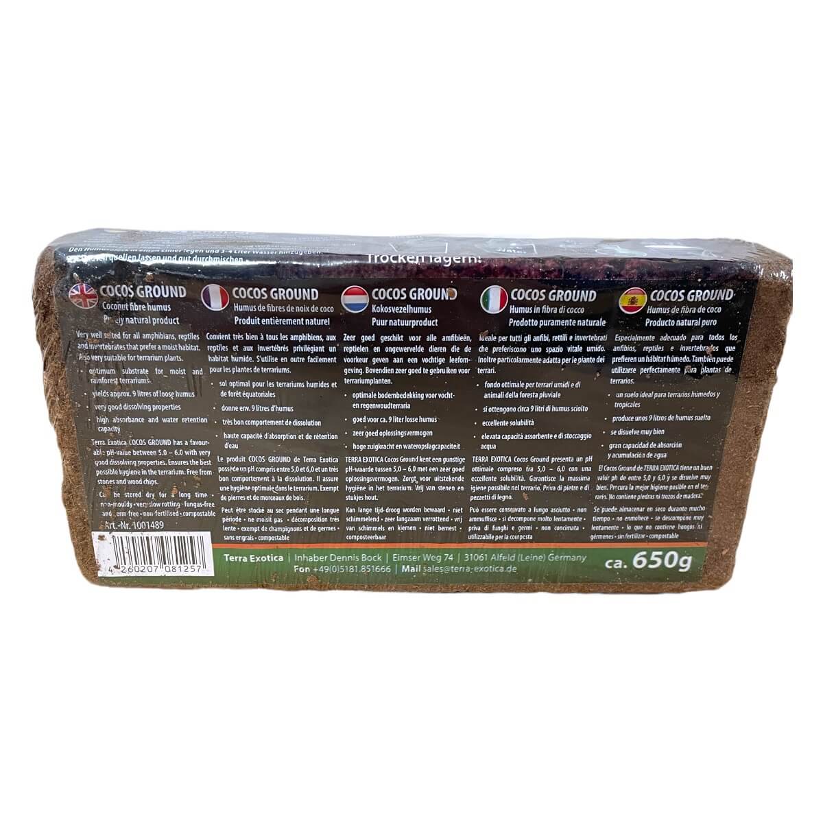 Kokosfaserhumus für Schildkröten