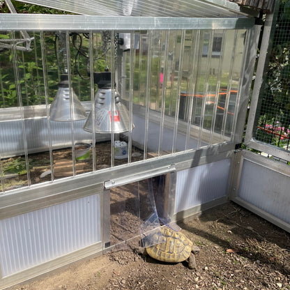 Lamellenvorhang am Frühbeet