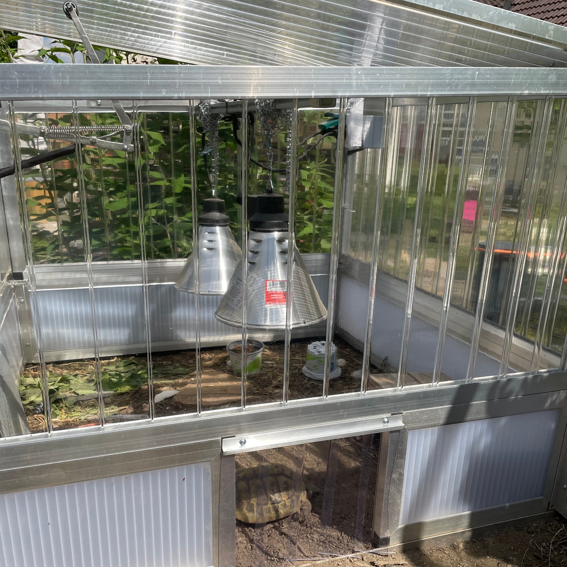 Lamellenvorhang am Unterbau