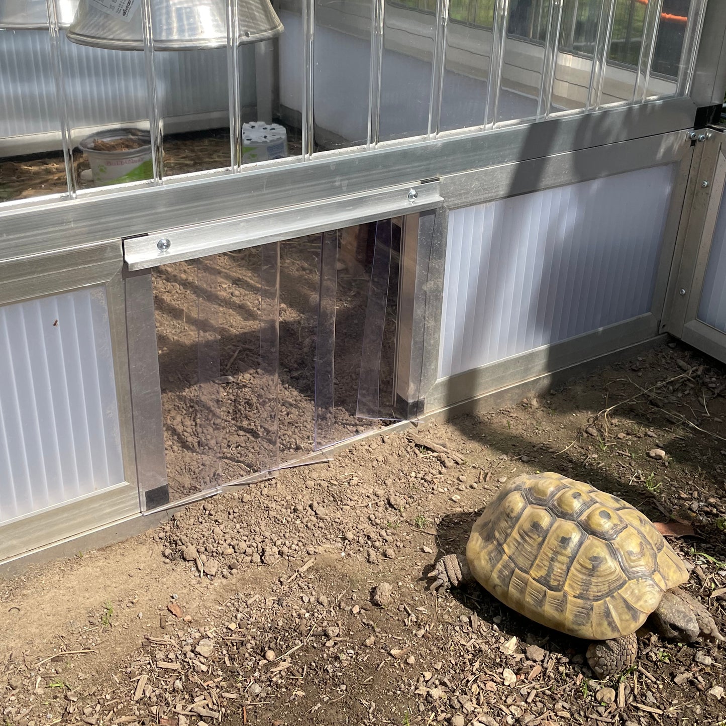 Lamellenvorhang für Schildkrötenhaus