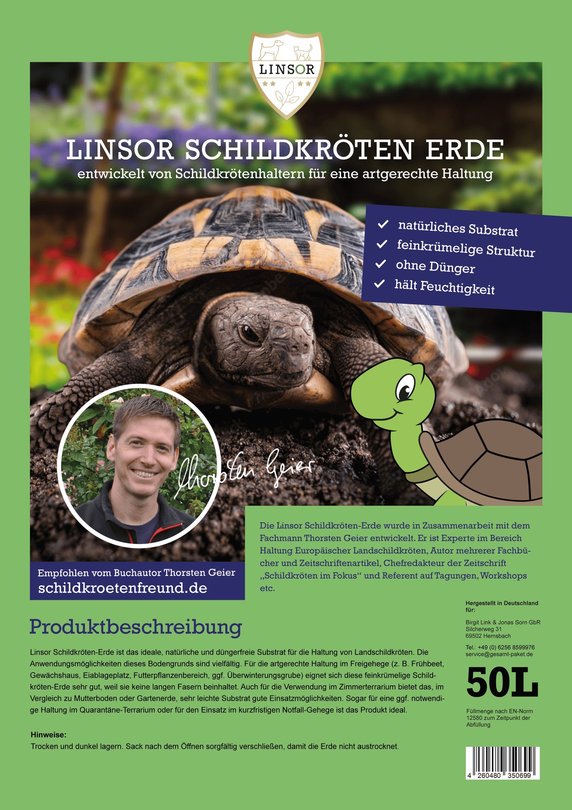Linsor Schildkrötenerde