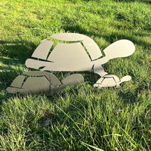 Schildkröte Edelrost Gartenstecker