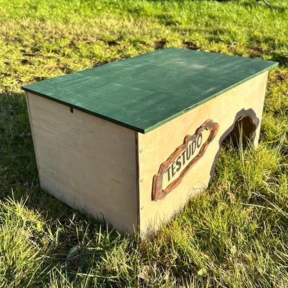 Schildkrötenhaus mit Heizmatte