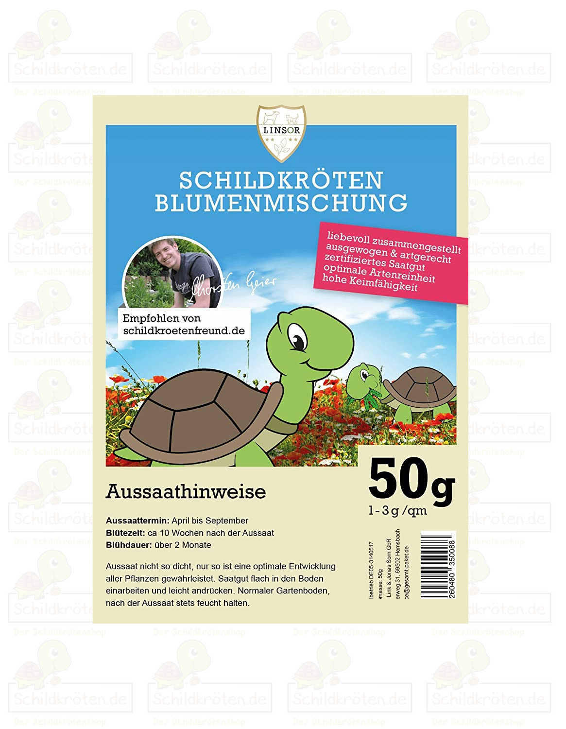 Schildkröten Blumenmischung