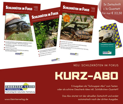 Schnupper-Abo Probe-Abo Schildkröten im Fokus