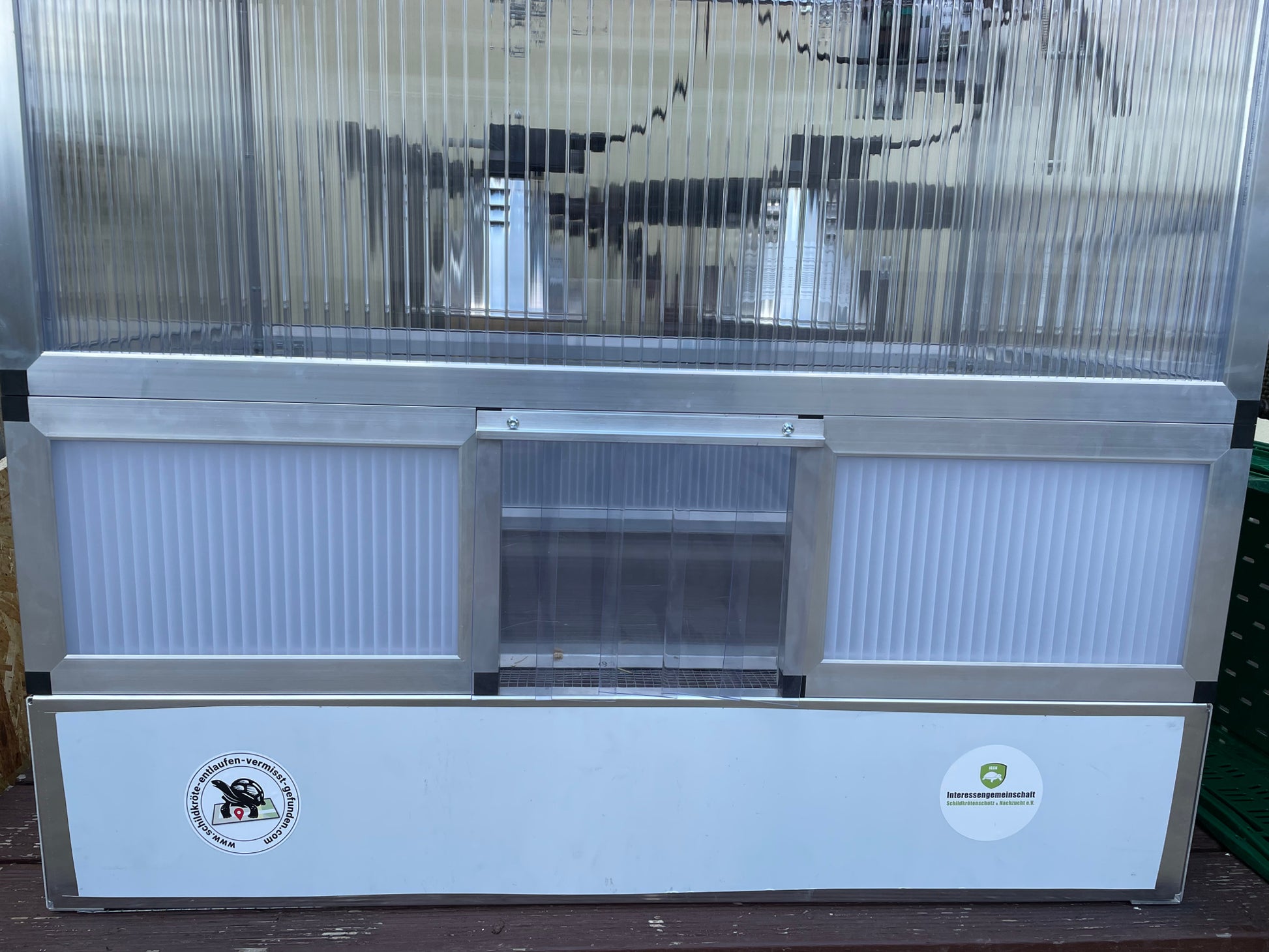 Soli Animalis Frühbeet mit Unterbau und Lamellenvorhang mit Schutz vor Fressfeinden